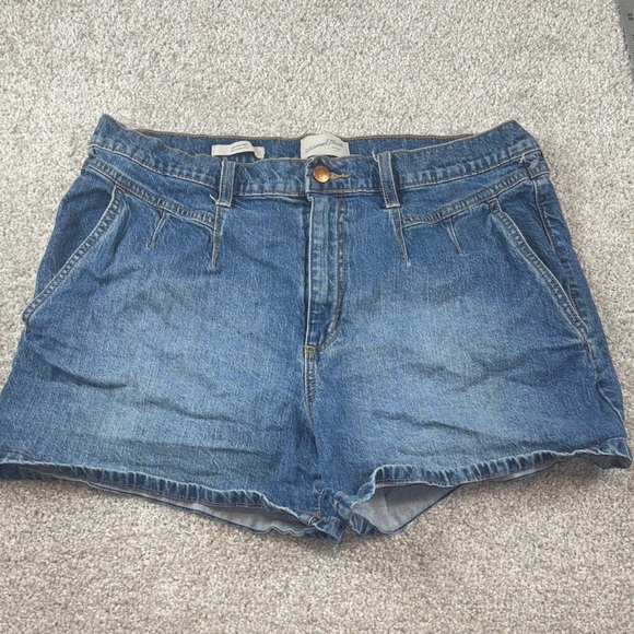 Universal Thread Pants - Universal Thread high rise midi size 16 Blue Jean Shorts